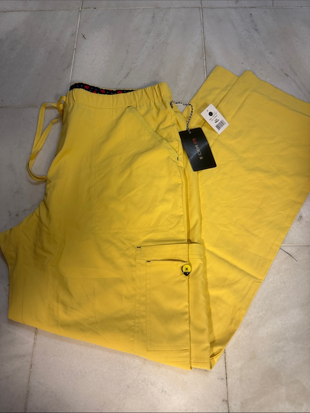Koi basics Yellow scrub pants (TALL)